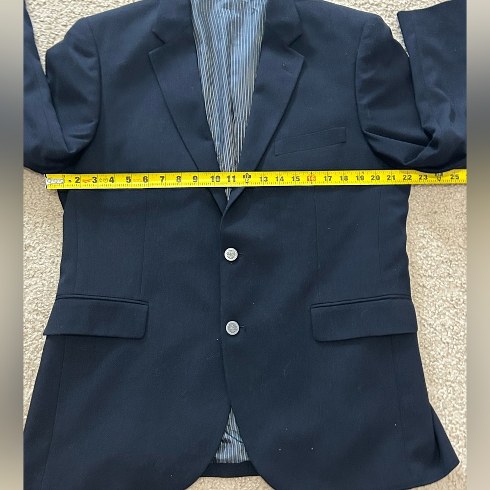 Alan Flusser 42R Poly Viscose Blend 2 Button Sport Coat Blazer - Picture 8 of 12